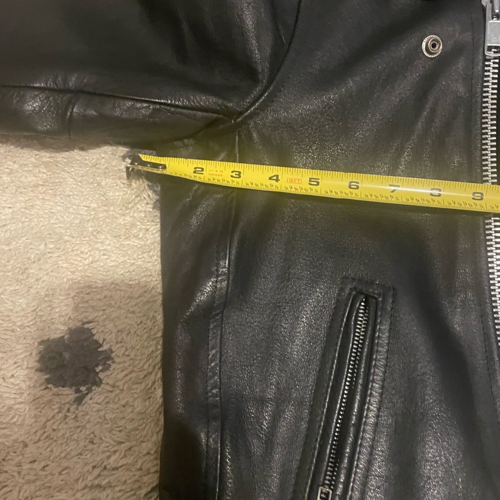 Motorcycle jacket black leather Wilson’s leather vintage - Picture 11 of 15